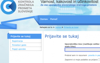 Oddaja načrta poleta